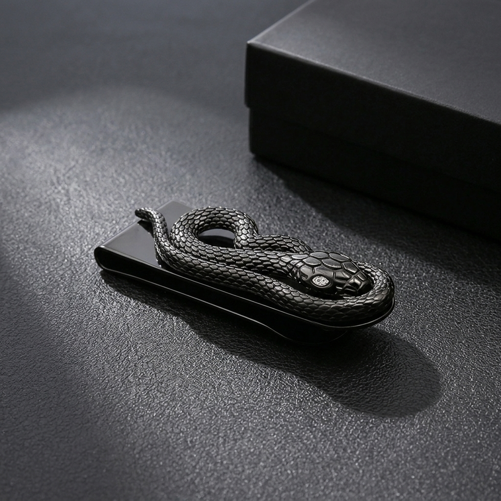 Black Serpent Money Clip